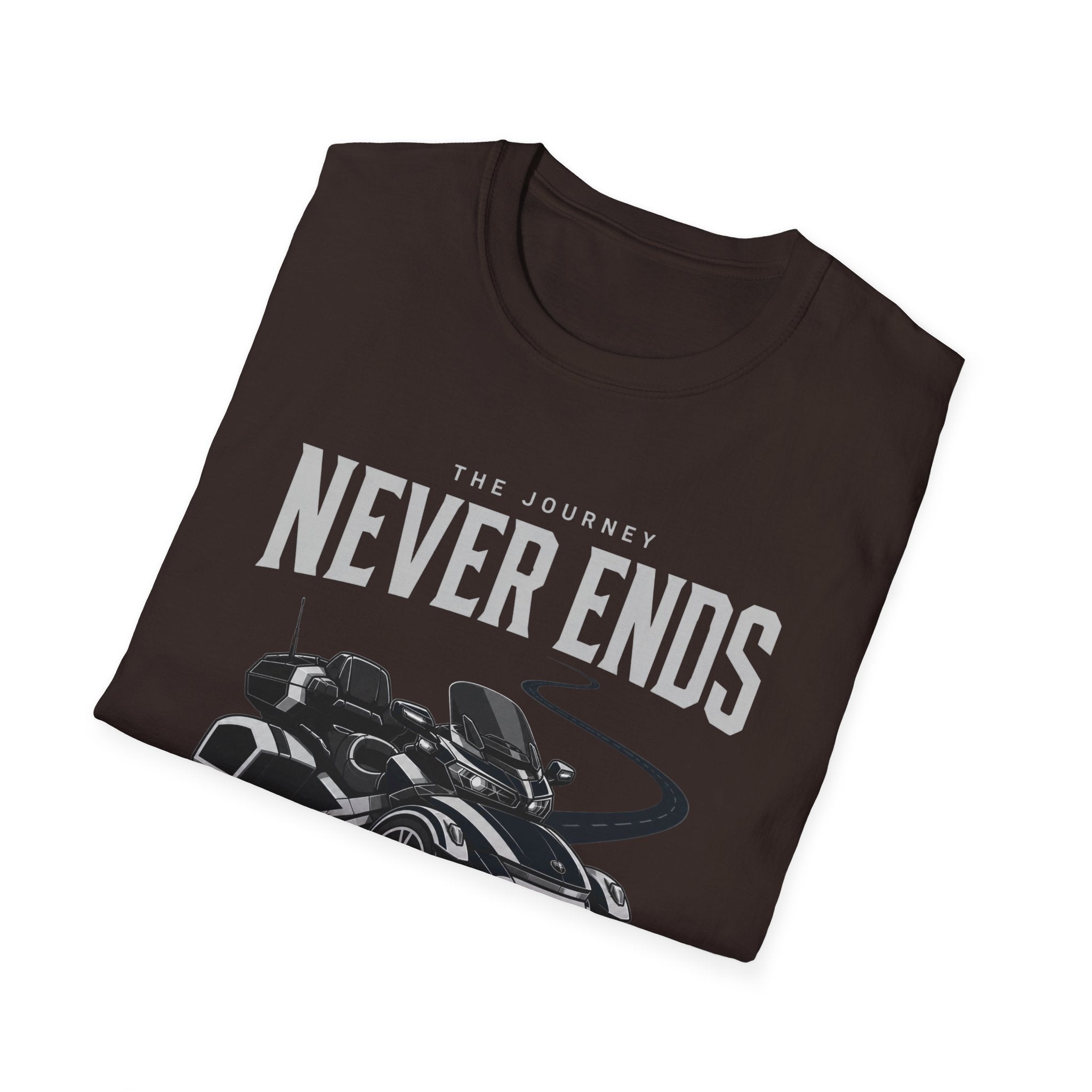 The Journey Never Ends White T-Shirt