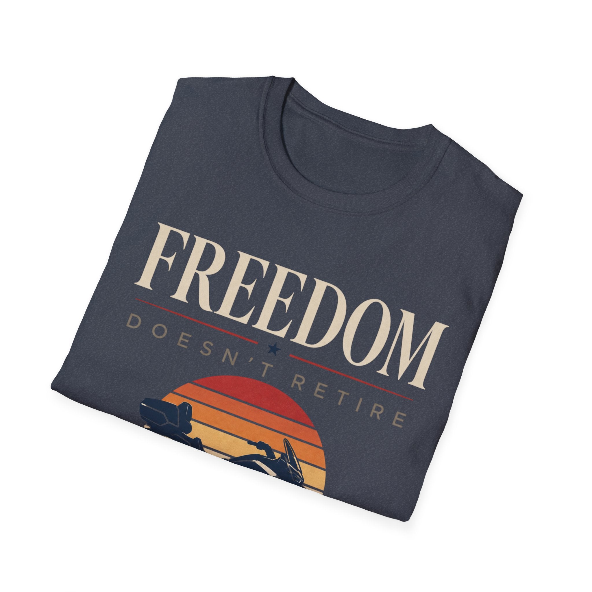 Freedom Doesn't Retire Sunset T-Shirt