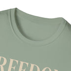 Freedom Doesn't Retire Sunset T-Shirt