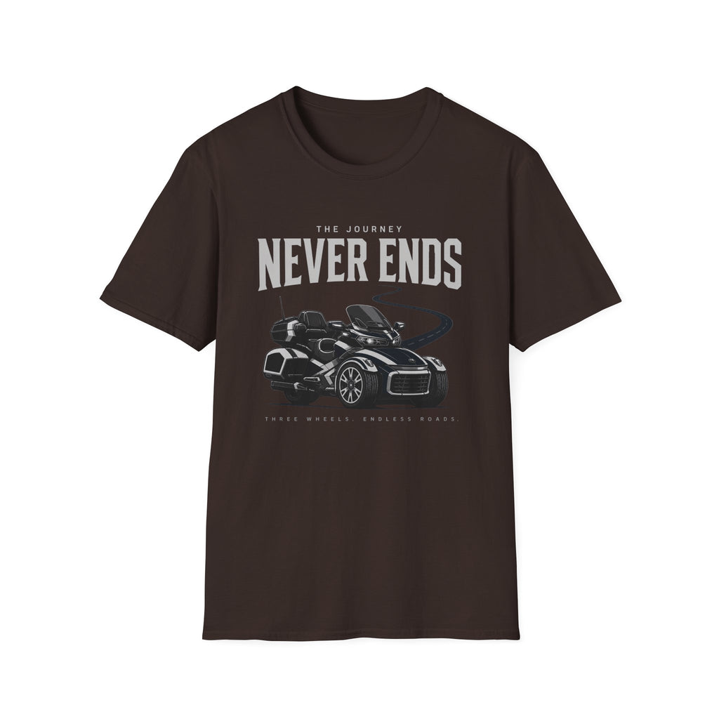 The Journey Never Ends White T-Shirt