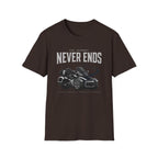 The Journey Never Ends White T-Shirt