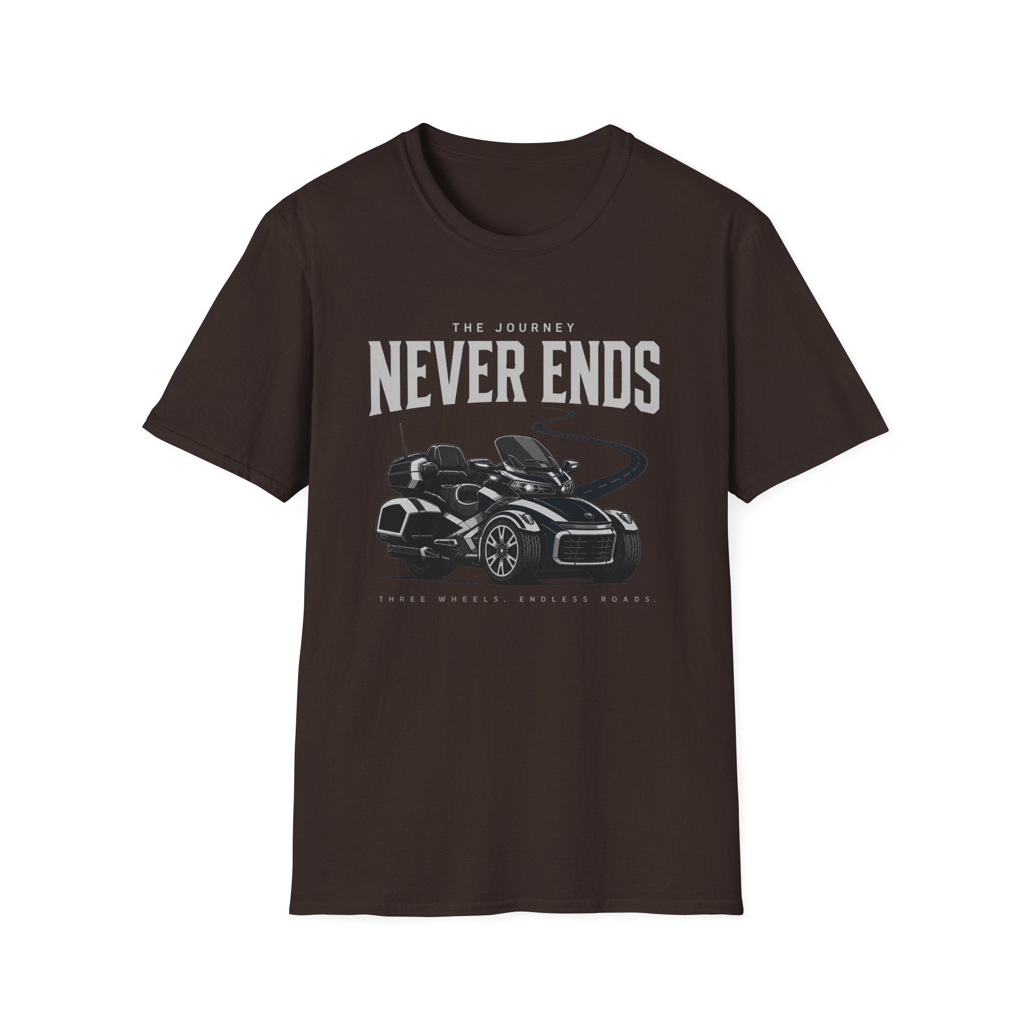 The Journey Never Ends White T-Shirt