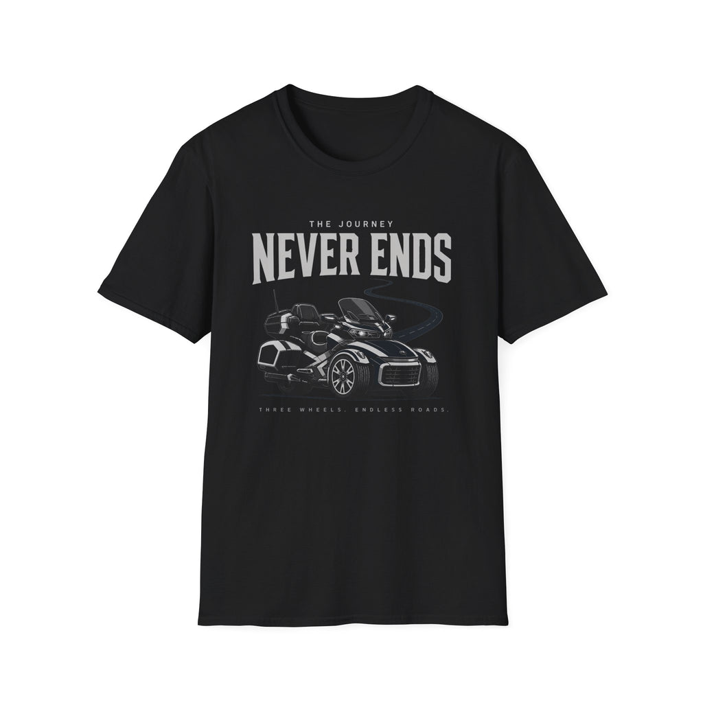 The Journey Never Ends White T-Shirt