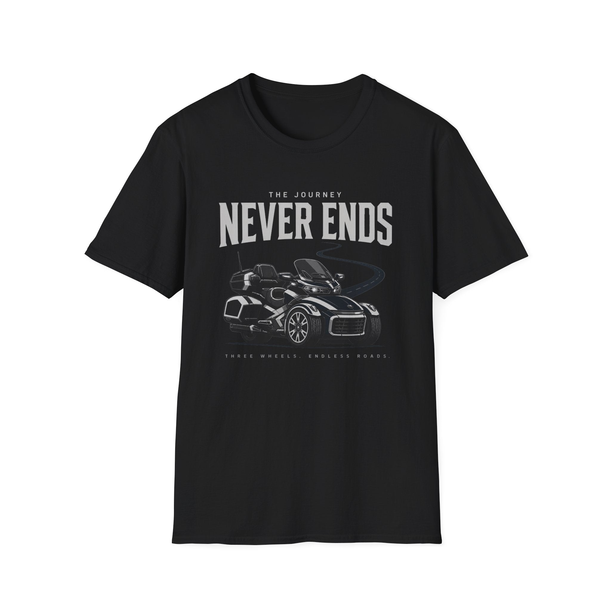 The Journey Never Ends White T-Shirt