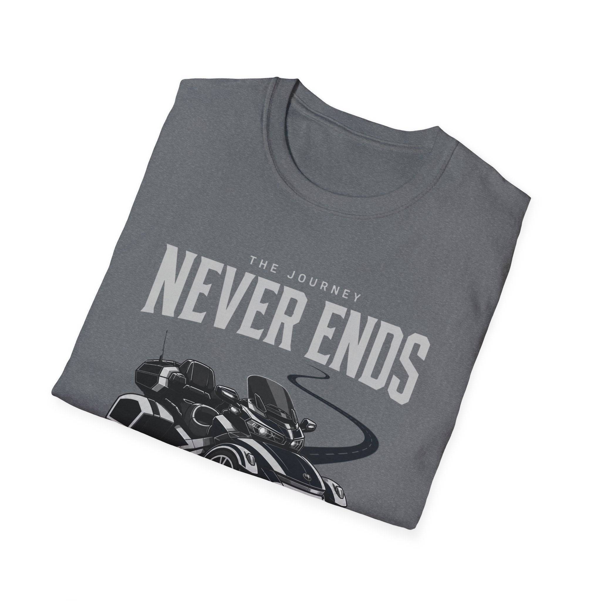 The Journey Never Ends White T-Shirt