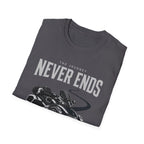 The Journey Never Ends White T-Shirt