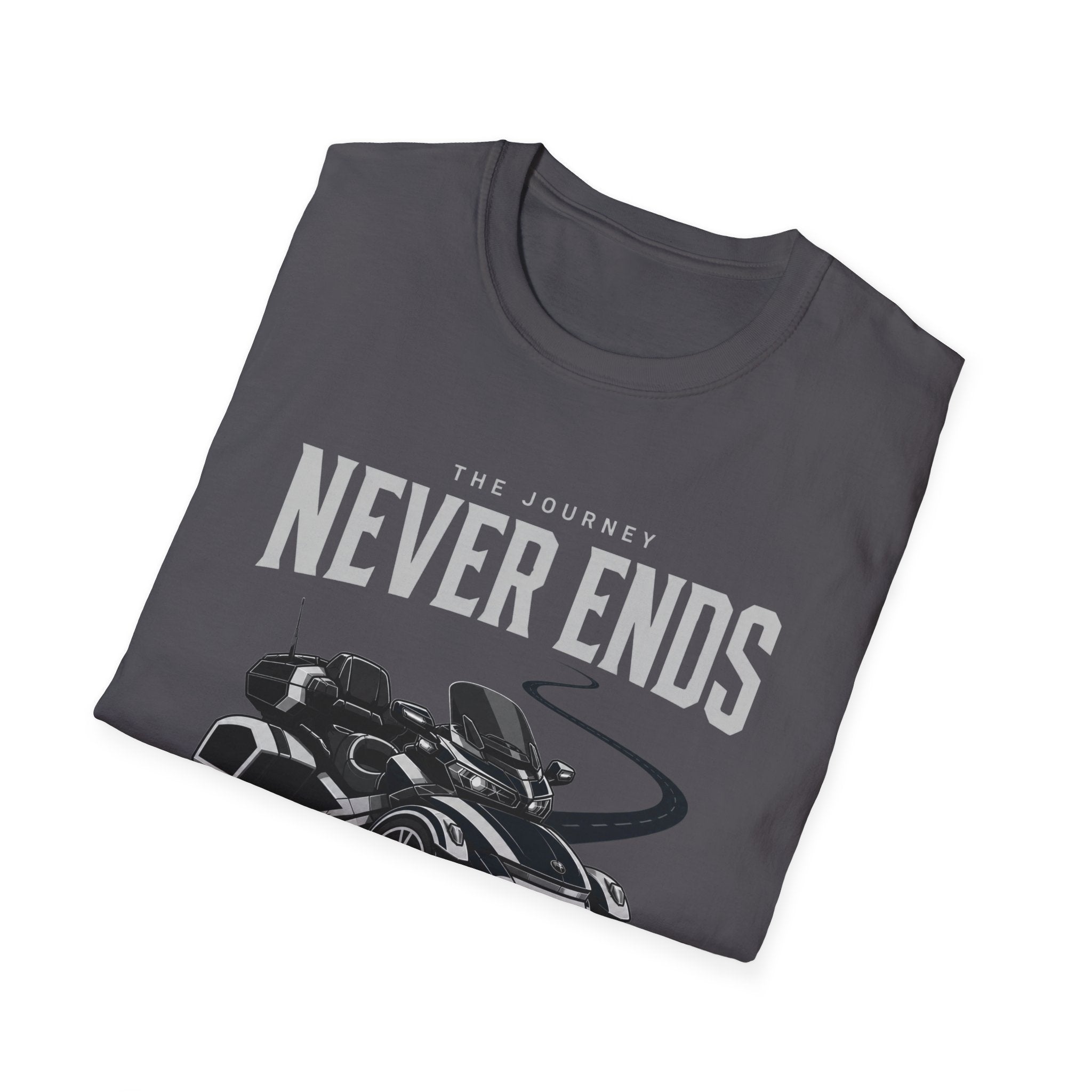 The Journey Never Ends White T-Shirt