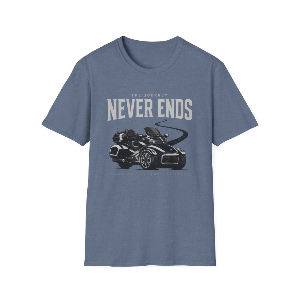 The Journey Never Ends White T-Shirt
