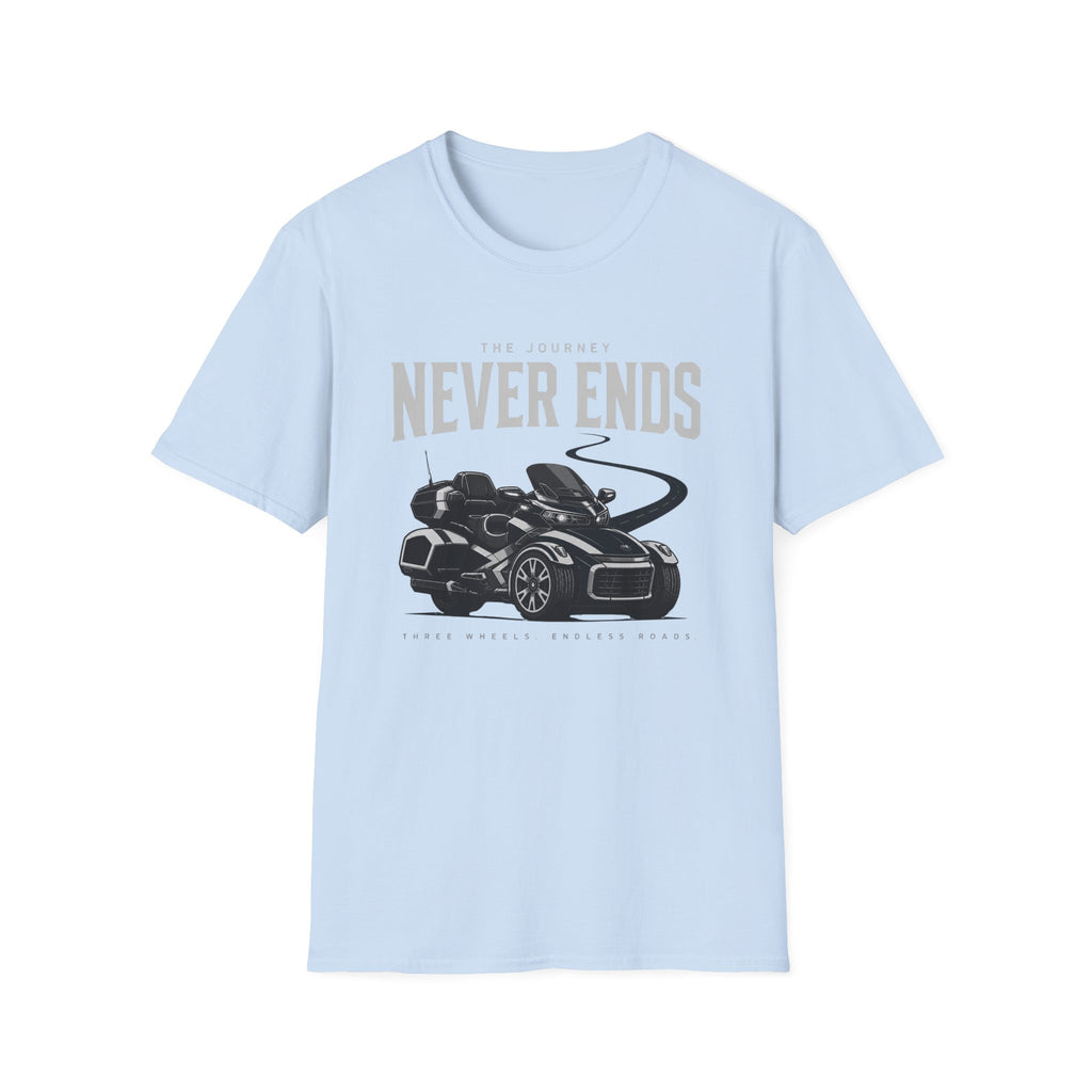 The Journey Never Ends White T-Shirt