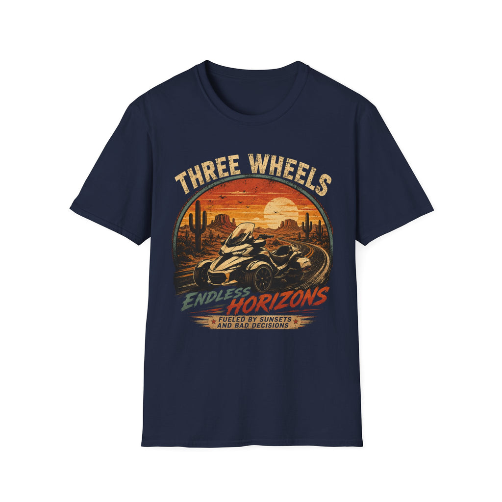 Three Wheels Endless Horizons T-Shirt