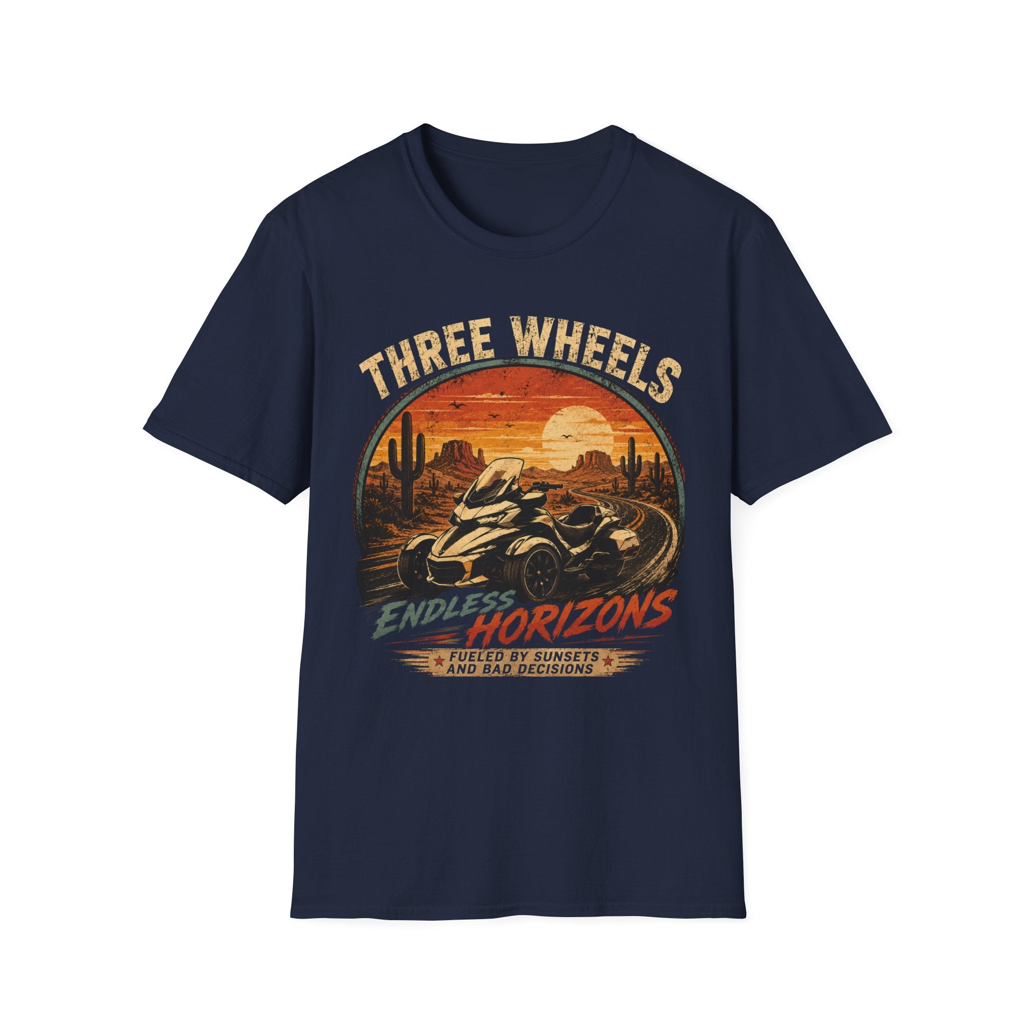 Three Wheels Endless Horizons T-Shirt