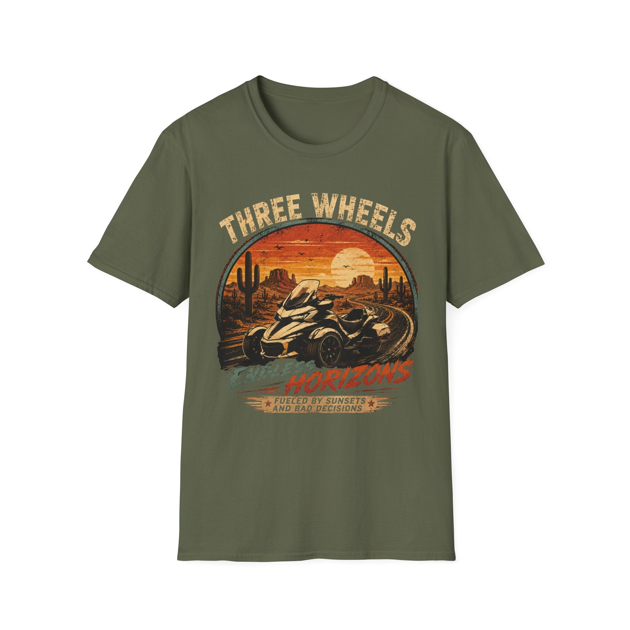 Three Wheels Endless Horizons T-Shirt