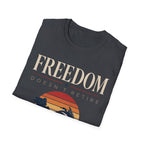 Freedom Doesn't Retire Sunset T-Shirt