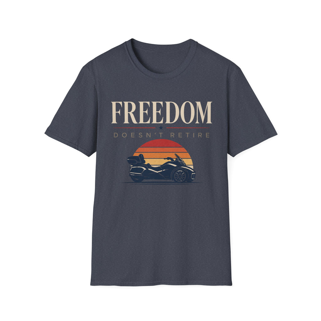 Freedom Doesn't Retire Sunset T-Shirt