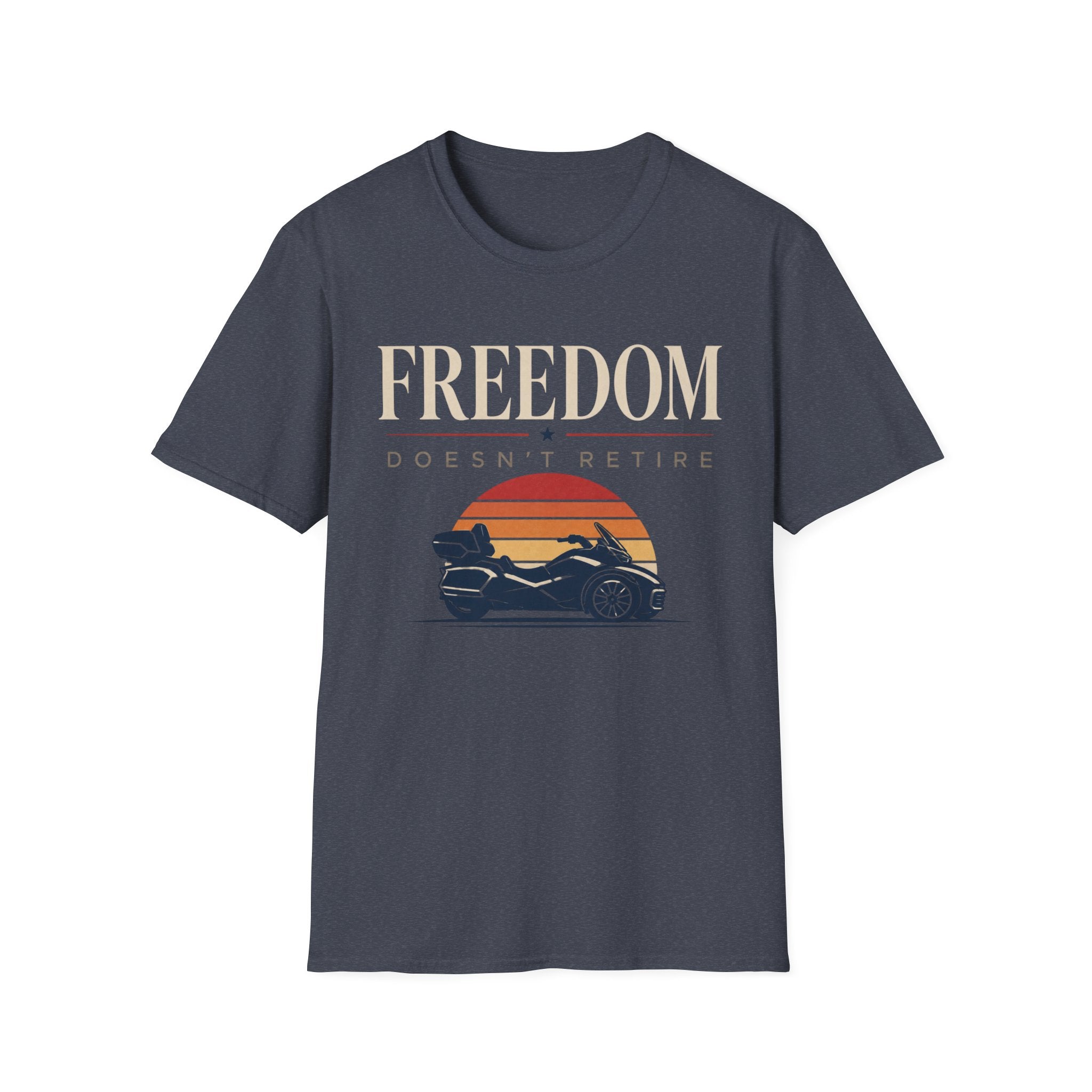 Freedom Doesn't Retire Sunset T-Shirt