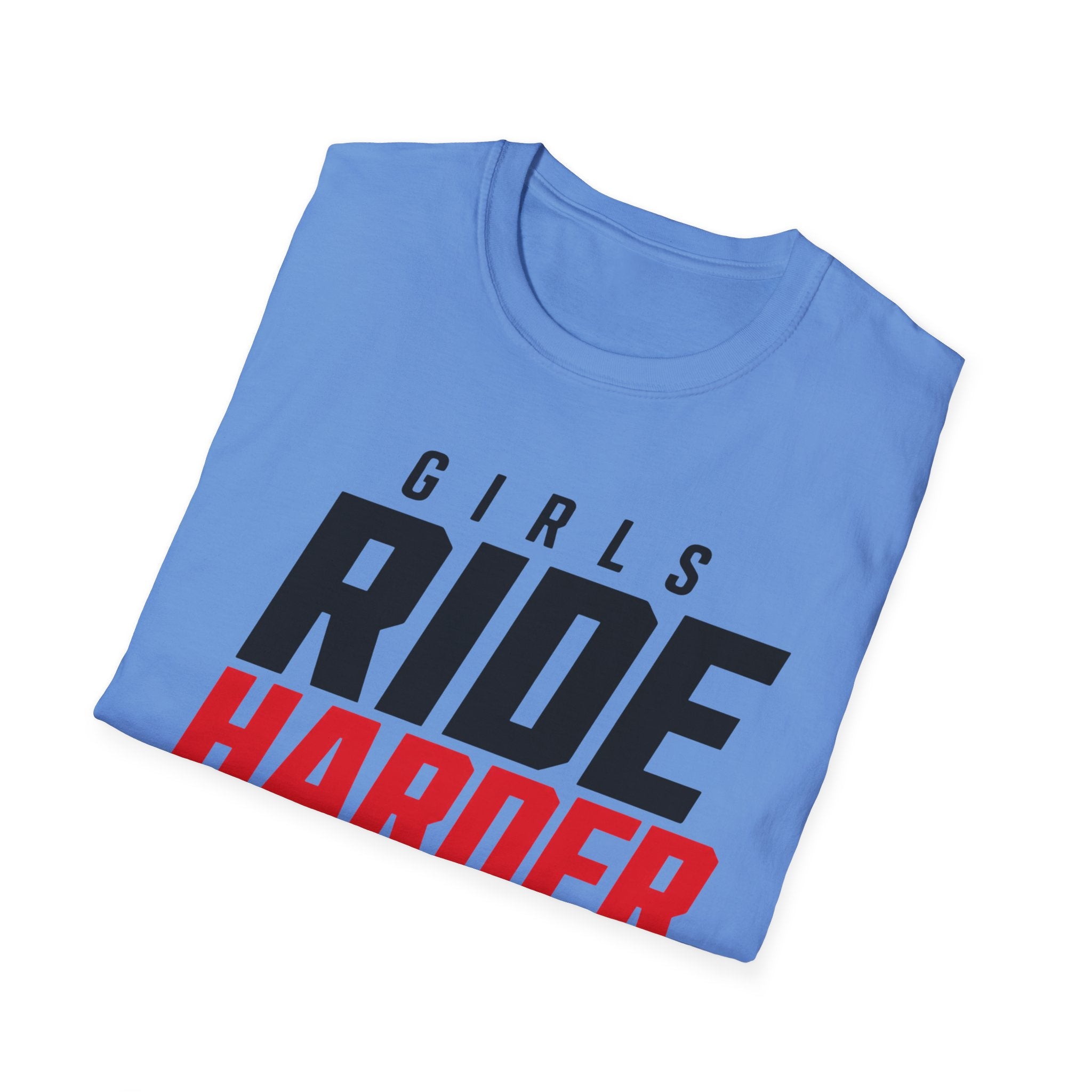 Girls Ride Harder Words T-Shirt