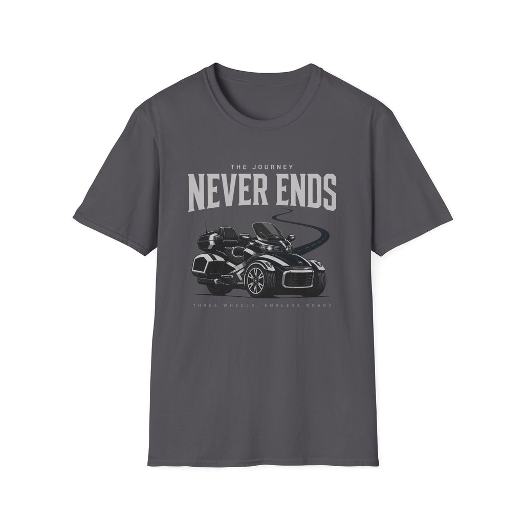 The Journey Never Ends White T-Shirt