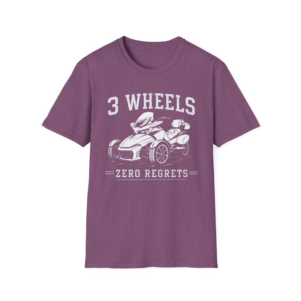 3 Wheels Zero Regrets T-Shirt