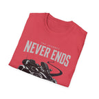 The Journey Never Ends White T-Shirt