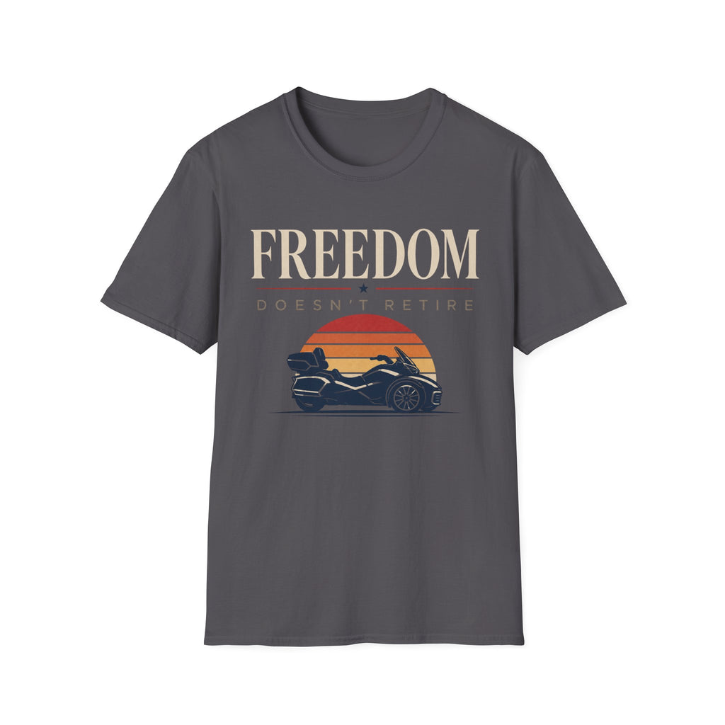 Freedom Doesn't Retire Sunset T-Shirt