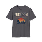 Freedom Doesn't Retire Sunset T-Shirt