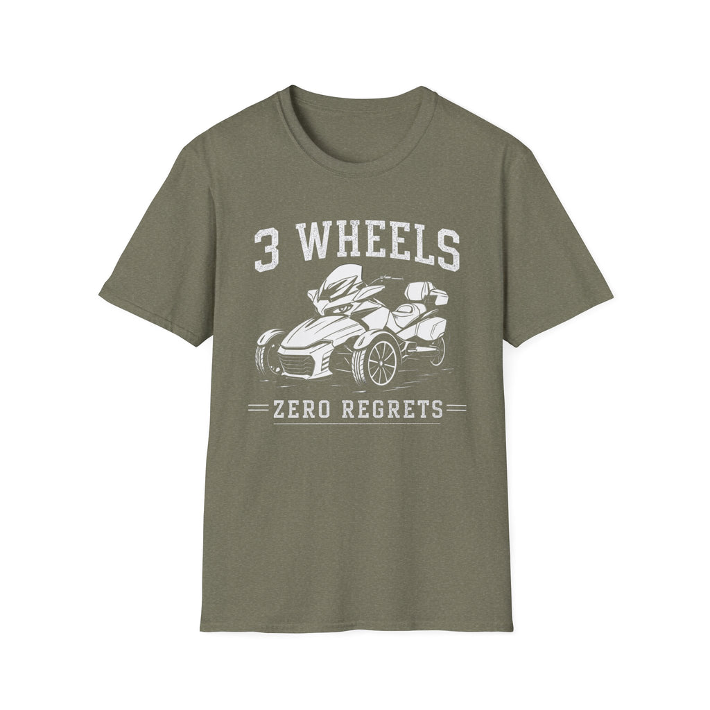 3 Wheels Zero Regrets T-Shirt