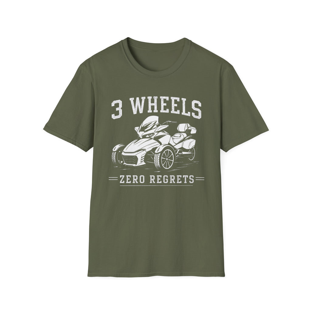 3 Wheels Zero Regrets T-Shirt