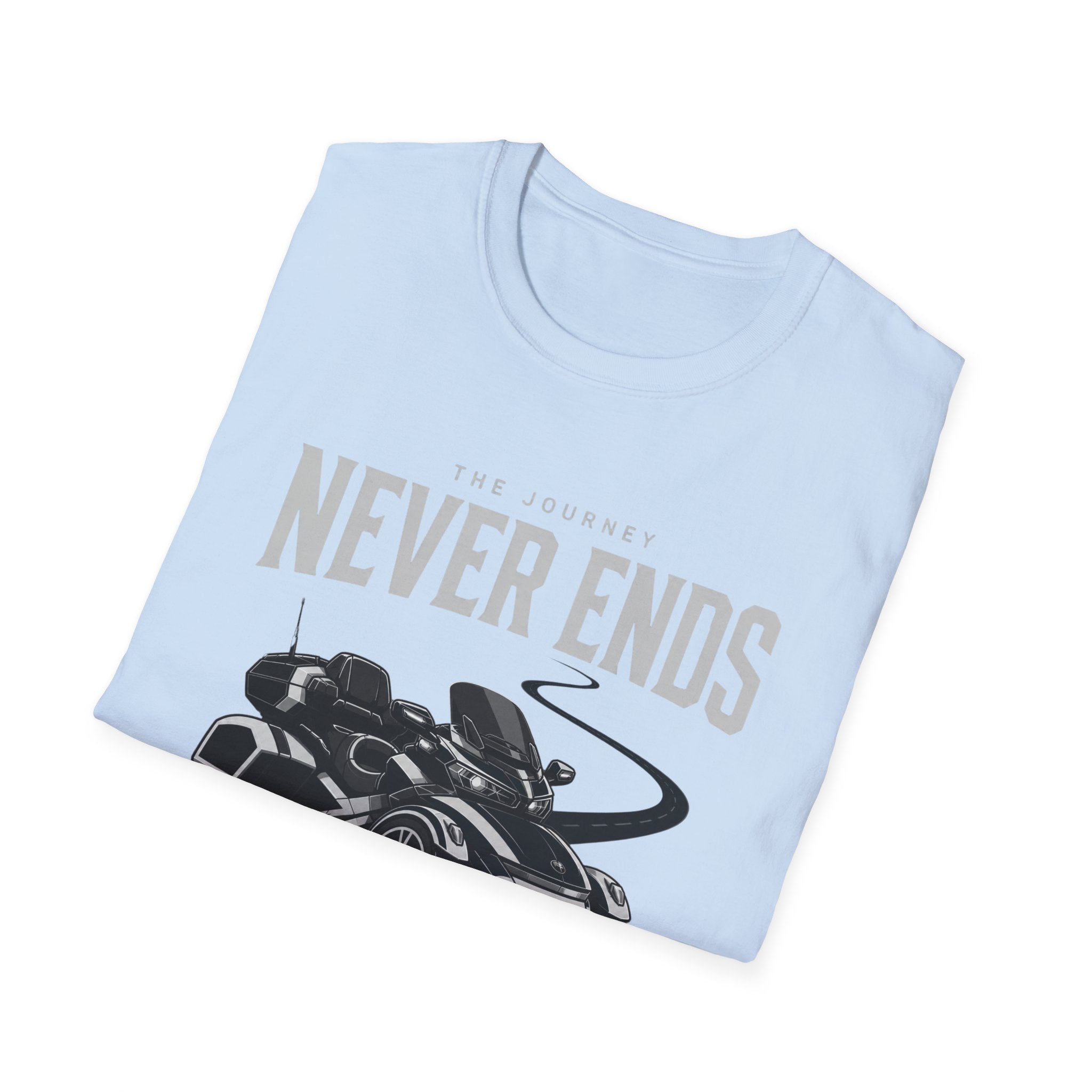 The Journey Never Ends White T-Shirt