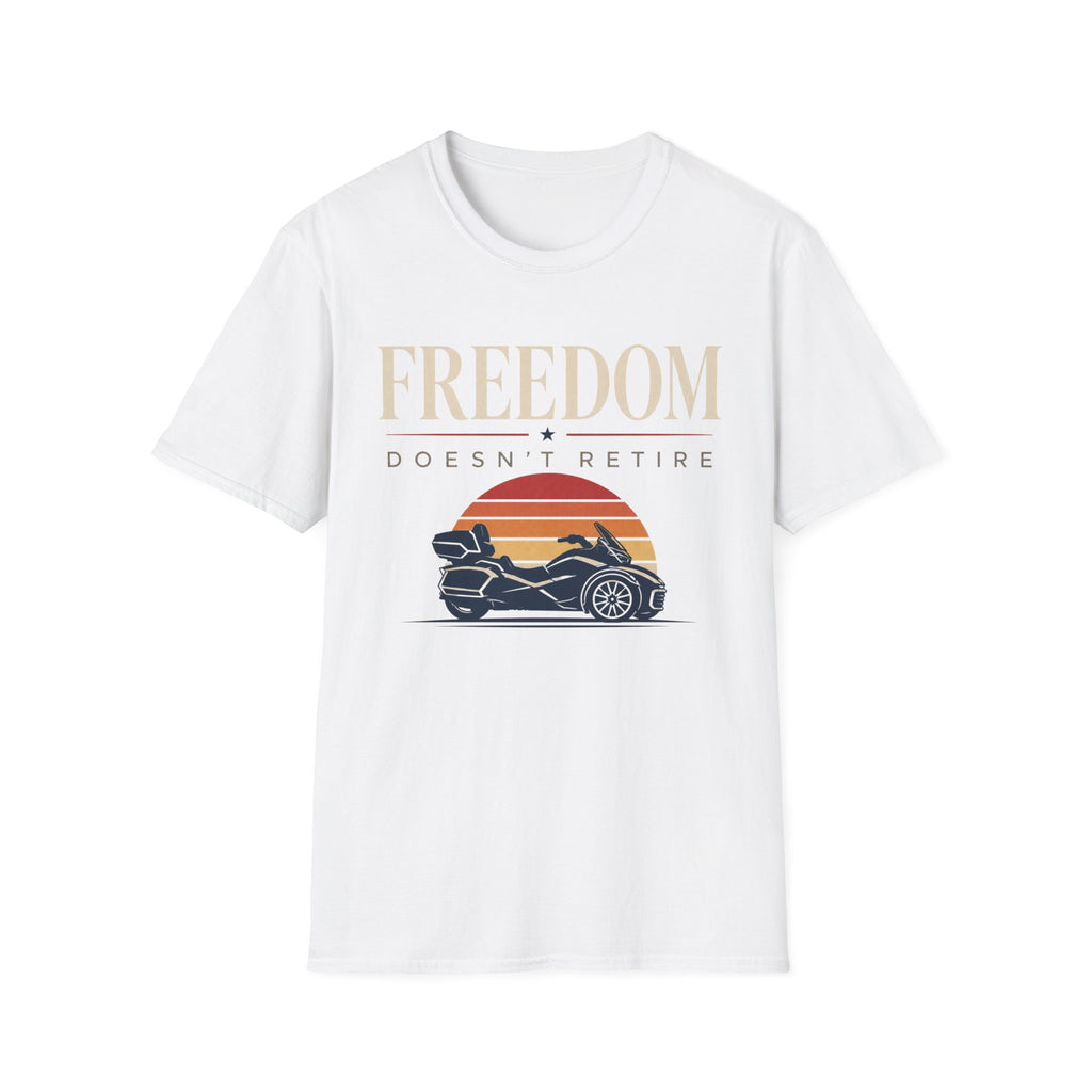 Freedom Doesn't Retire Sunset T-Shirt
