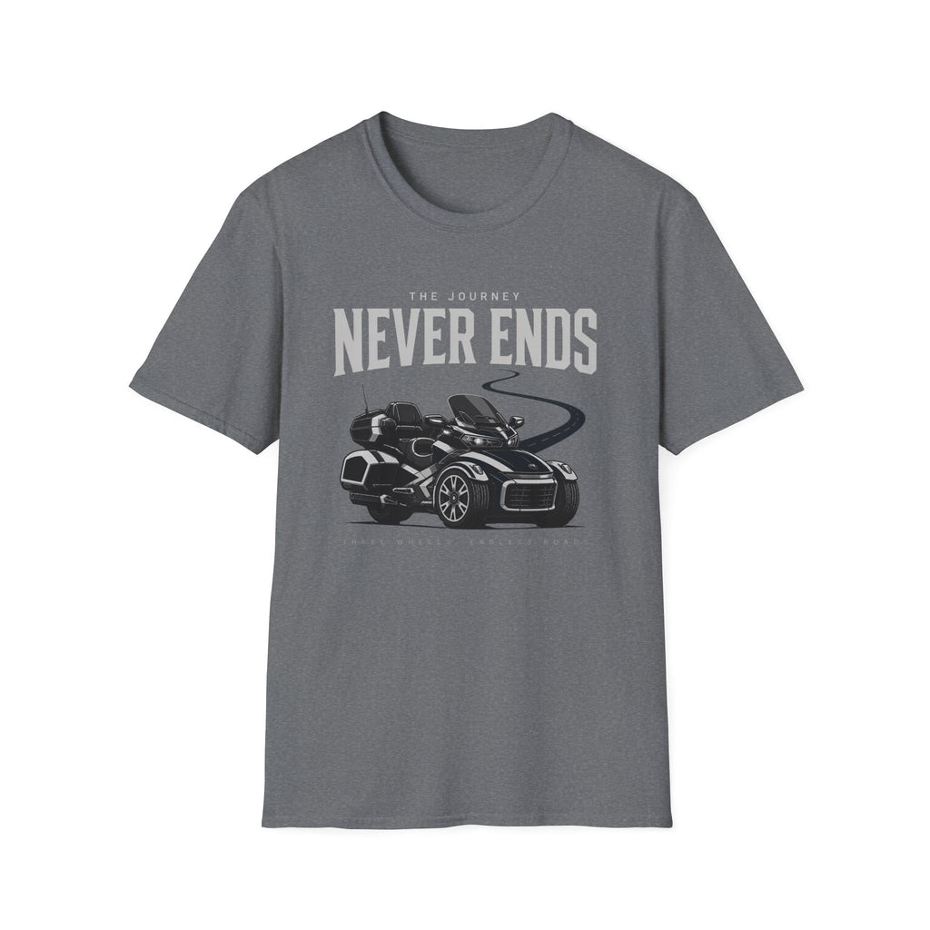 The Journey Never Ends White T-Shirt