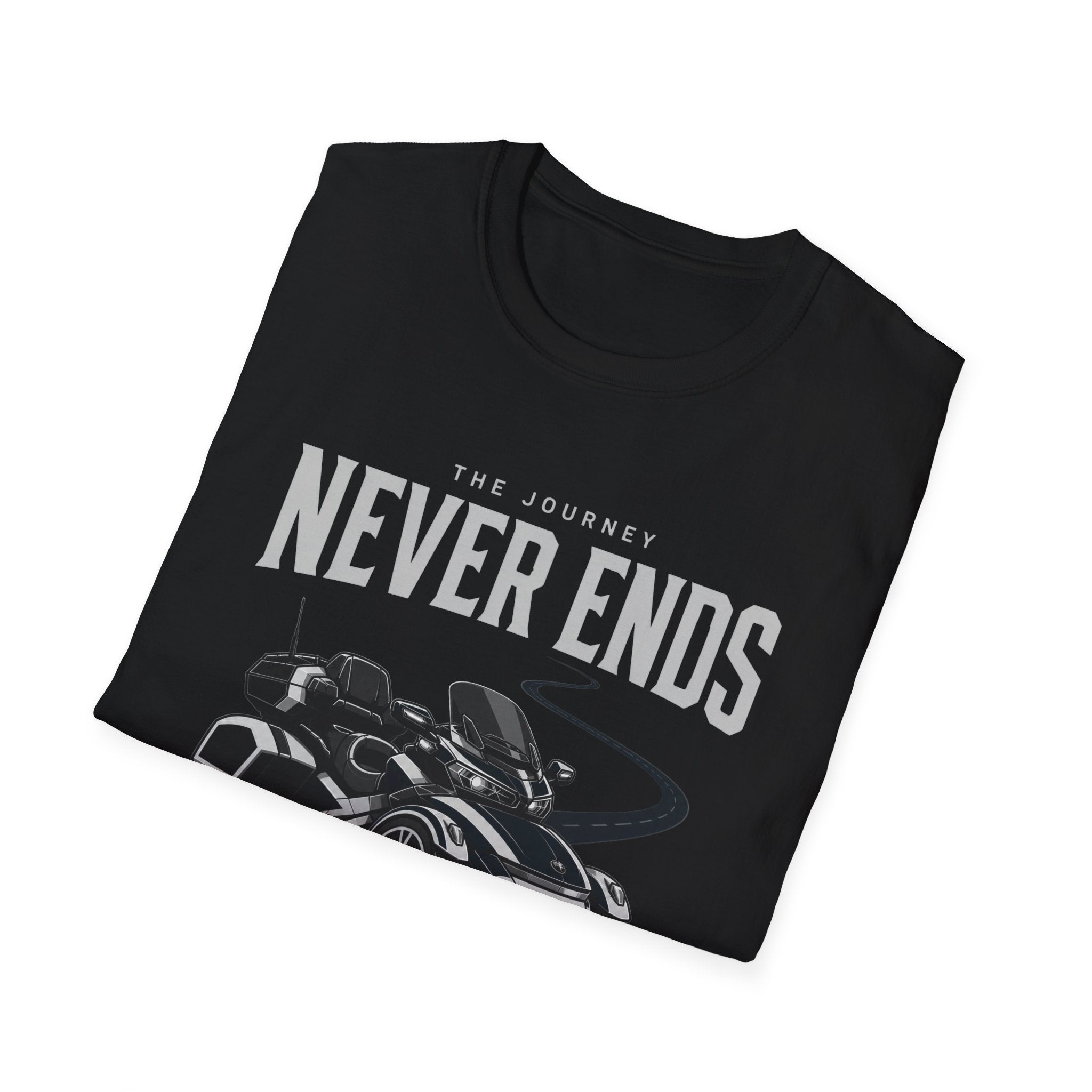 The Journey Never Ends White T-Shirt
