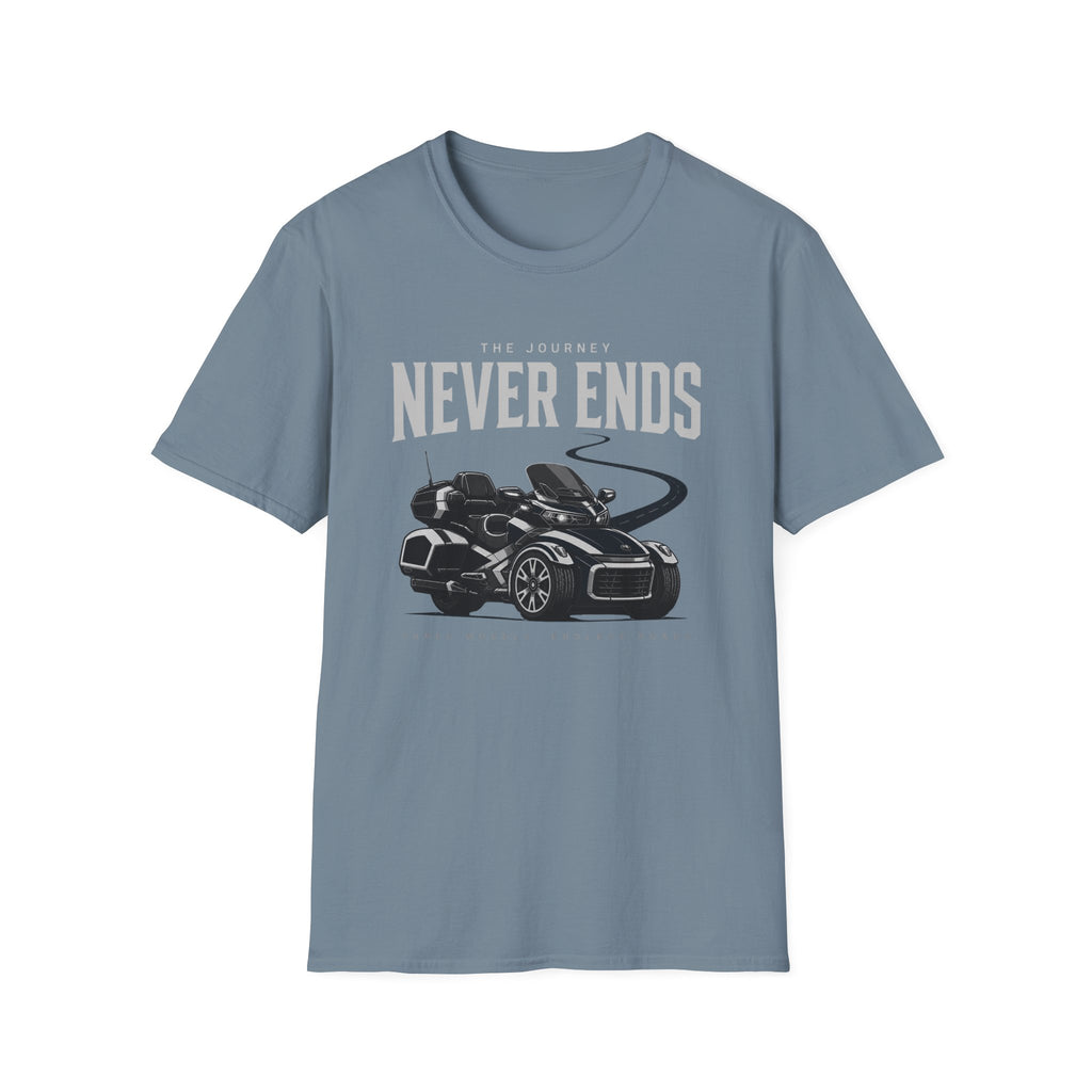 The Journey Never Ends White T-Shirt
