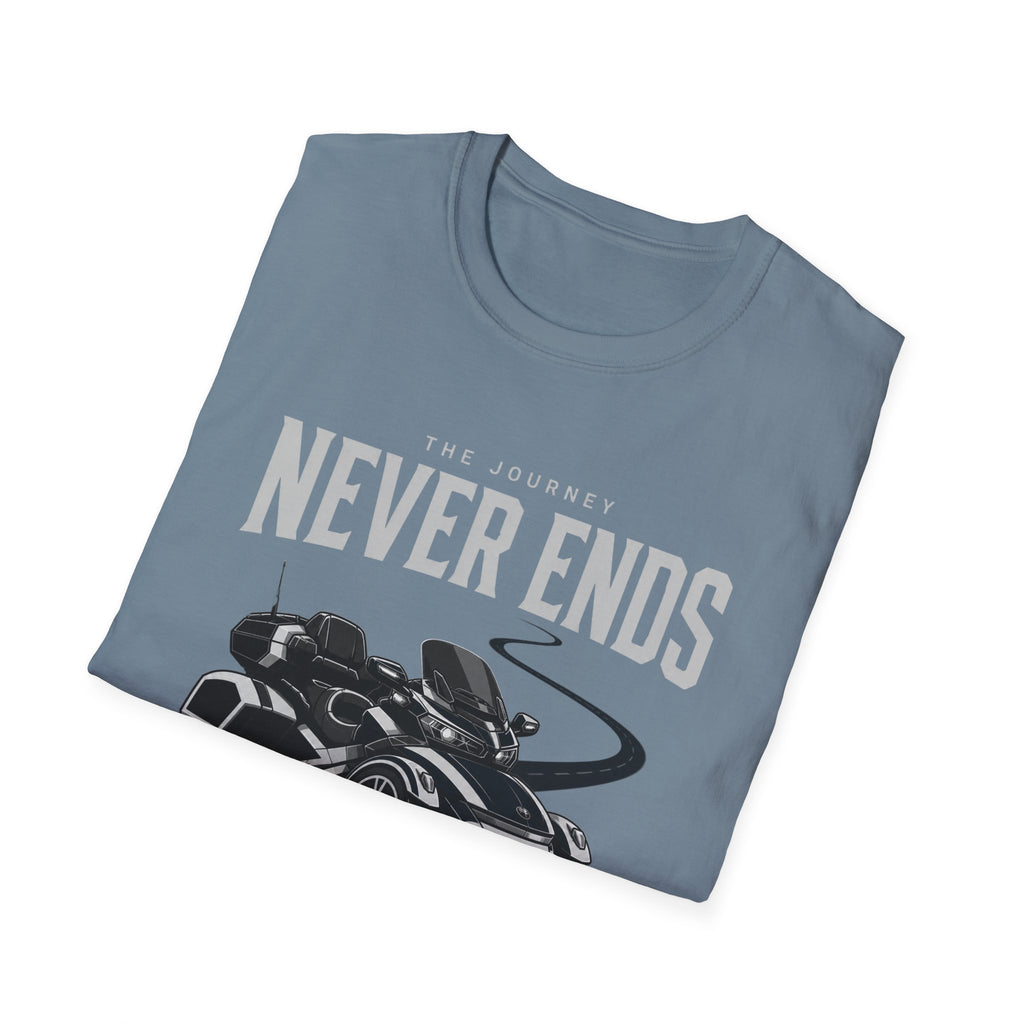 The Journey Never Ends White T-Shirt