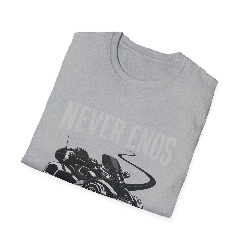 The Journey Never Ends White T-Shirt
