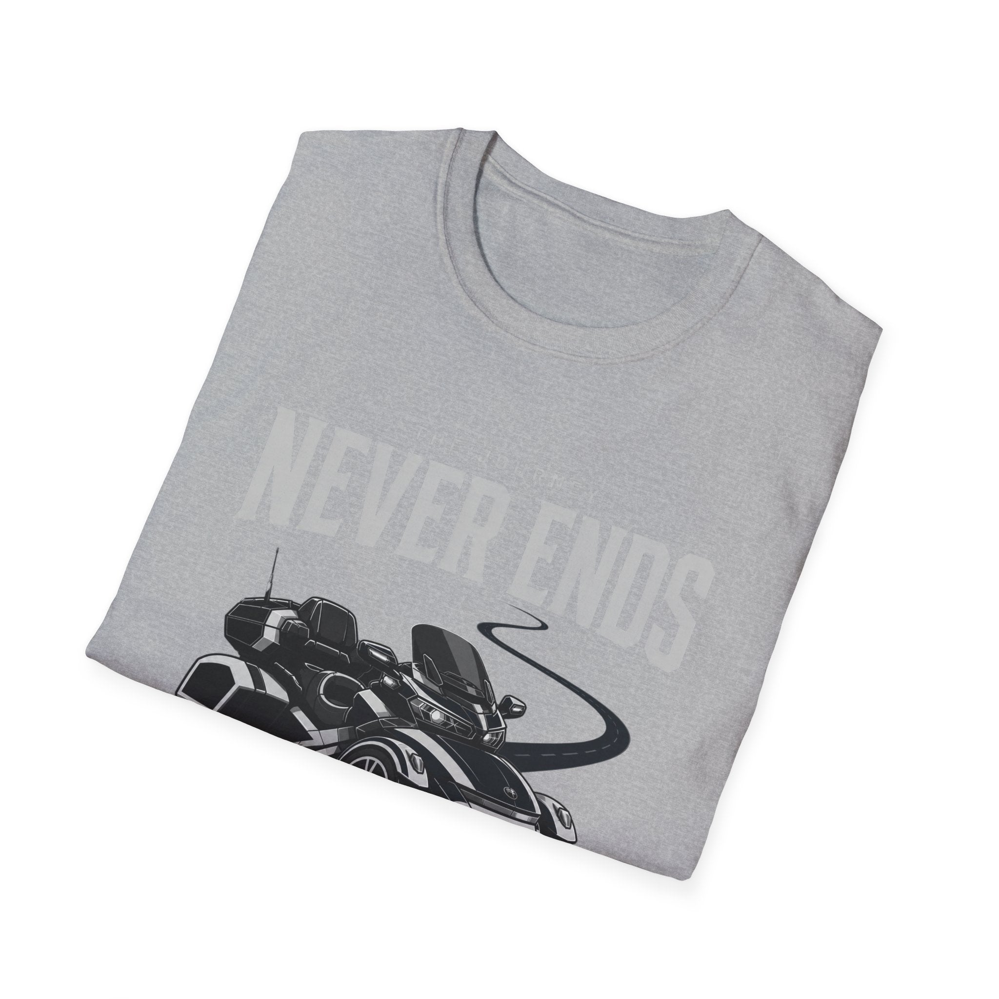 The Journey Never Ends White T-Shirt