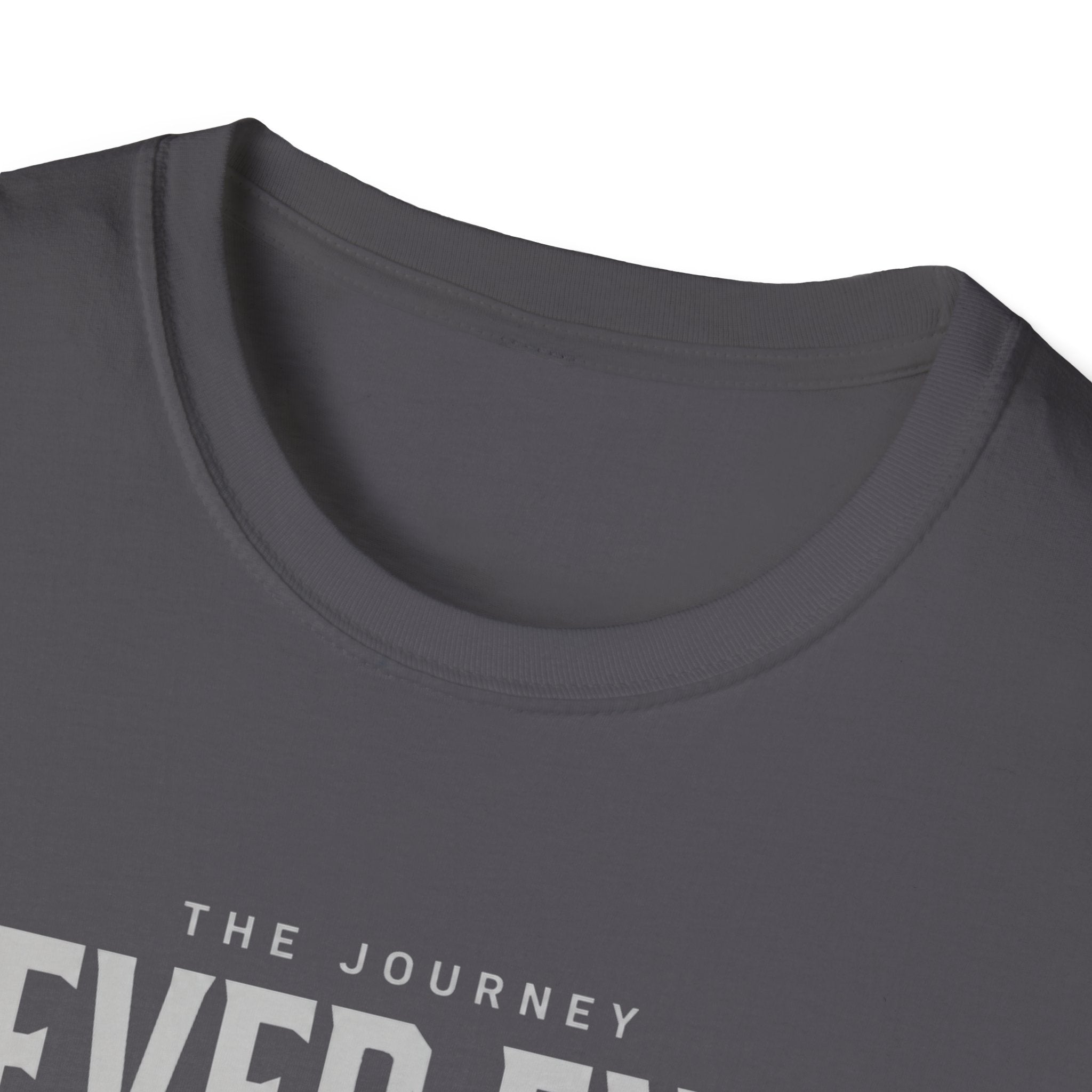The Journey Never Ends White T-Shirt