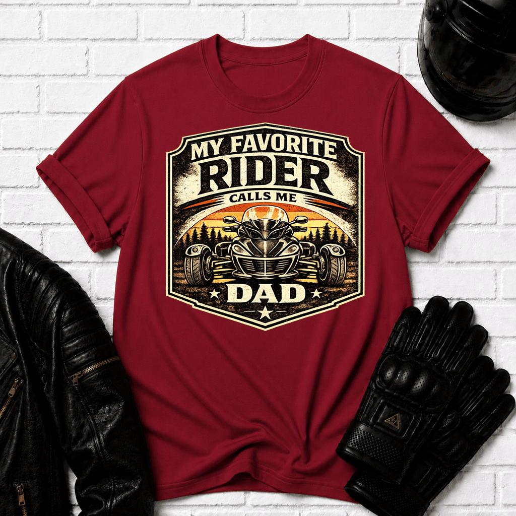 Rider Dad Badge T-Shirt