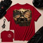 Grunge Eagle Riding Free