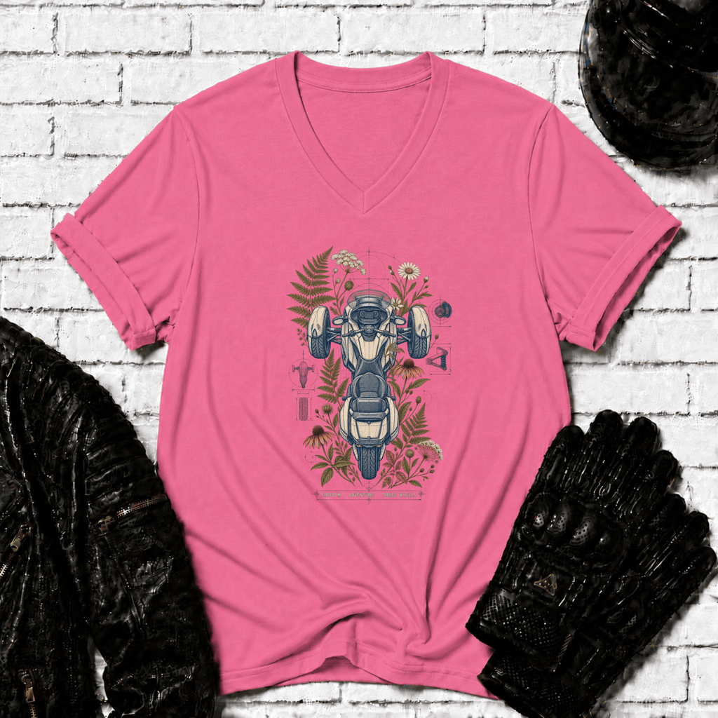 Blueprint Botanical V Neck T-Shirt