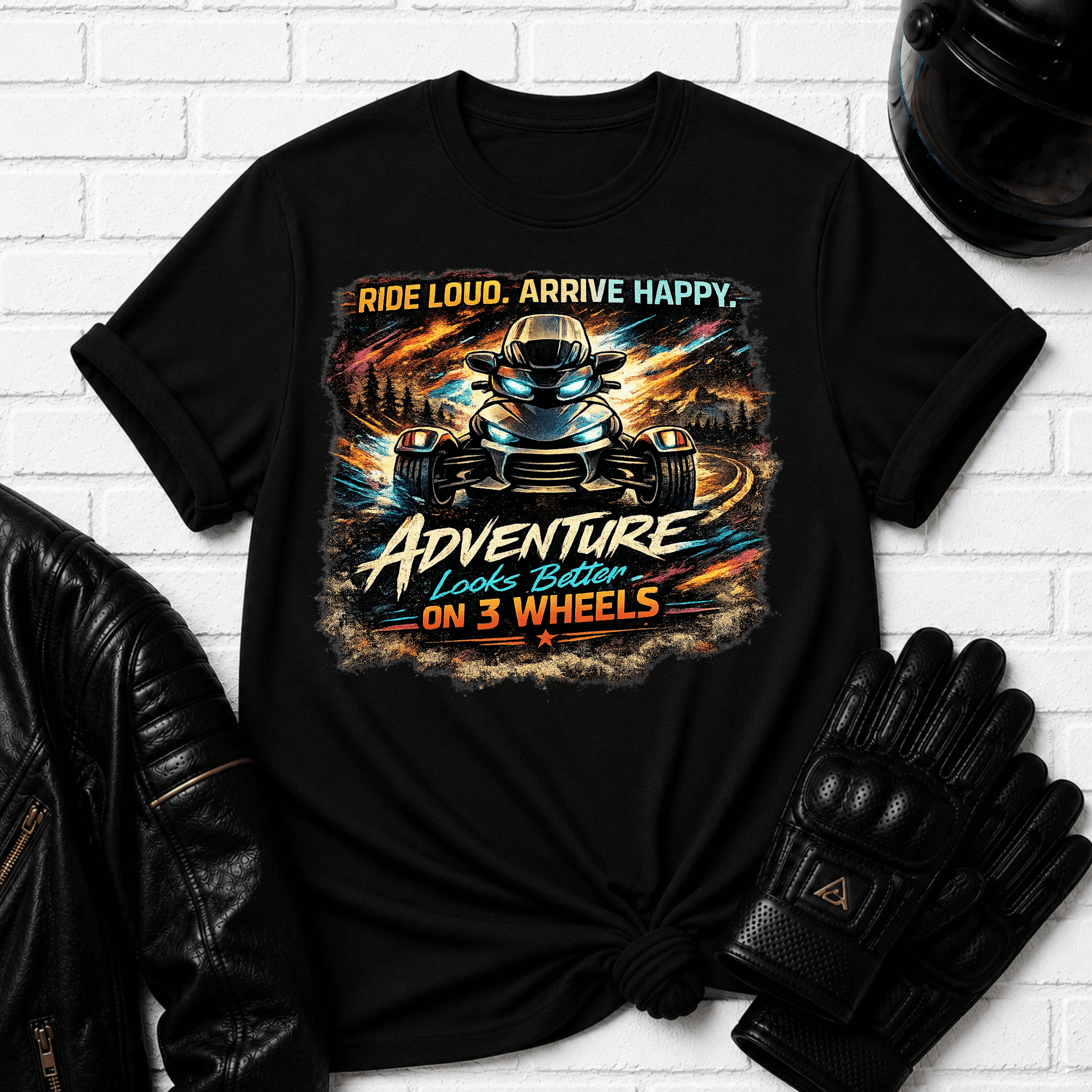 Ride Loud Arrive Happy T-Shirt