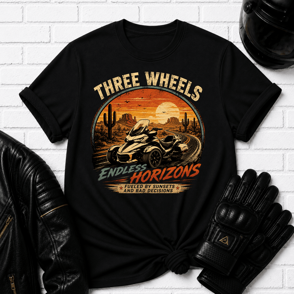 Three Wheels Endless Horizons T-Shirt