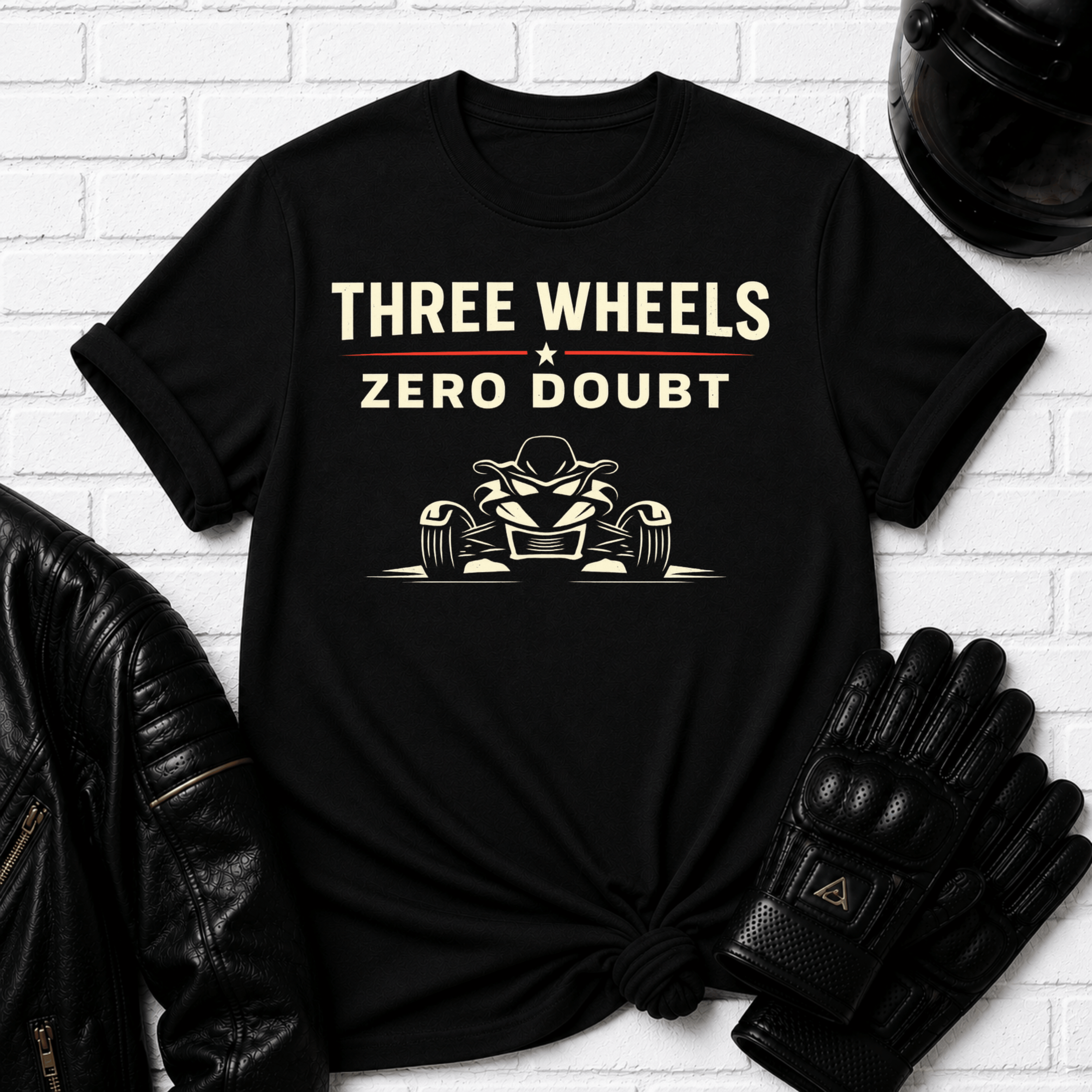 Three Wheels Zero Doubt T-Shirt
