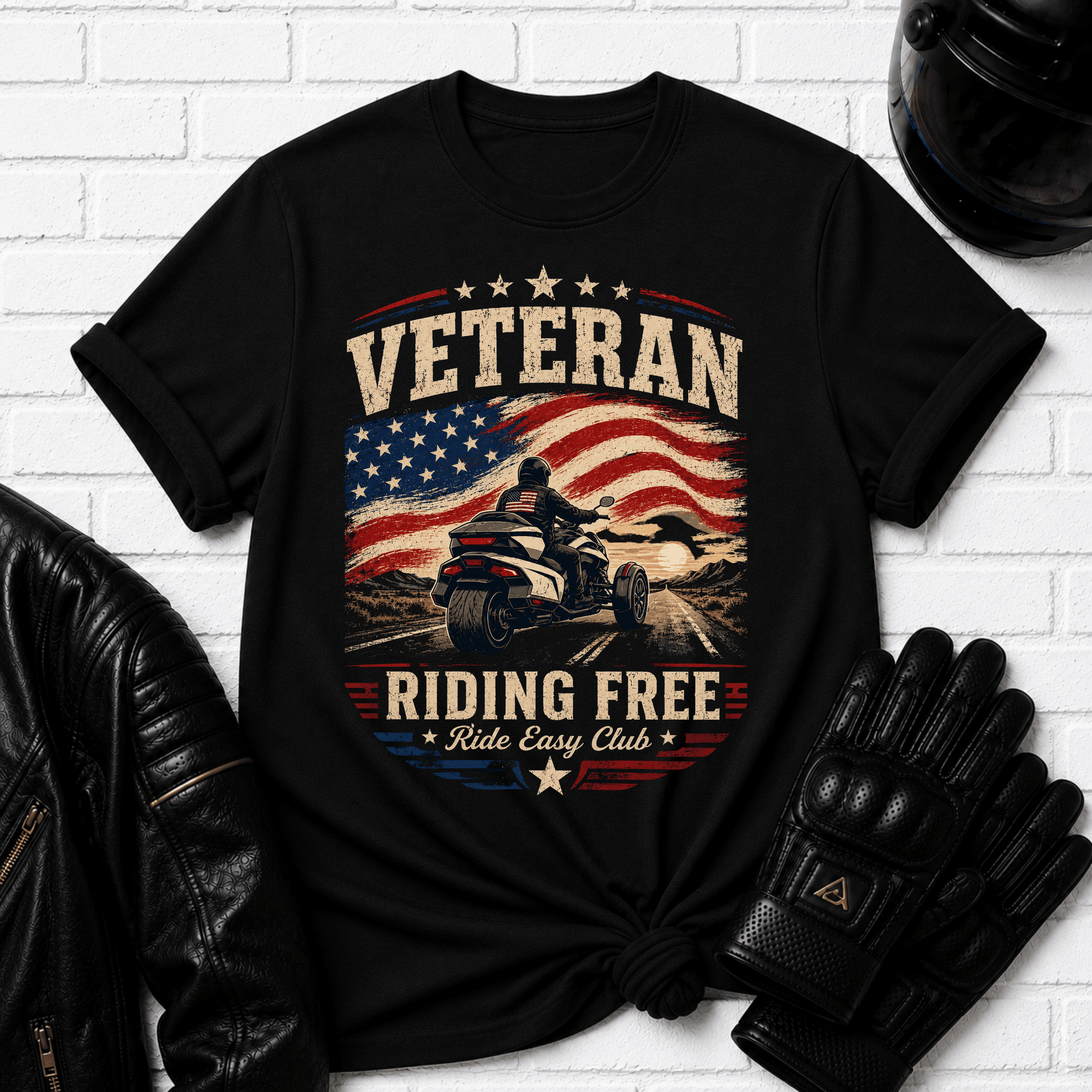 Veteran Riding Free T-Shirt
