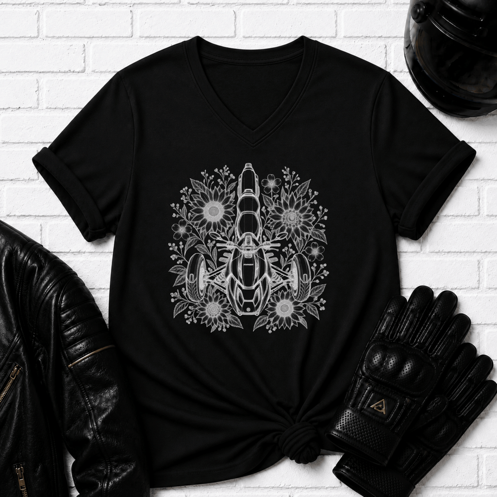 Flower Ryker V Neck T-Shirt