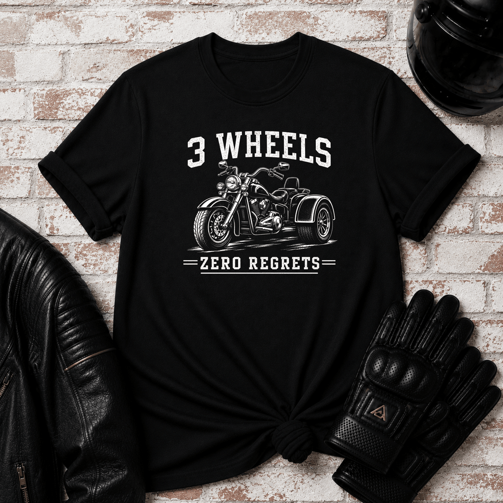 Three Wheels Zero Regrets TT T-Shirt