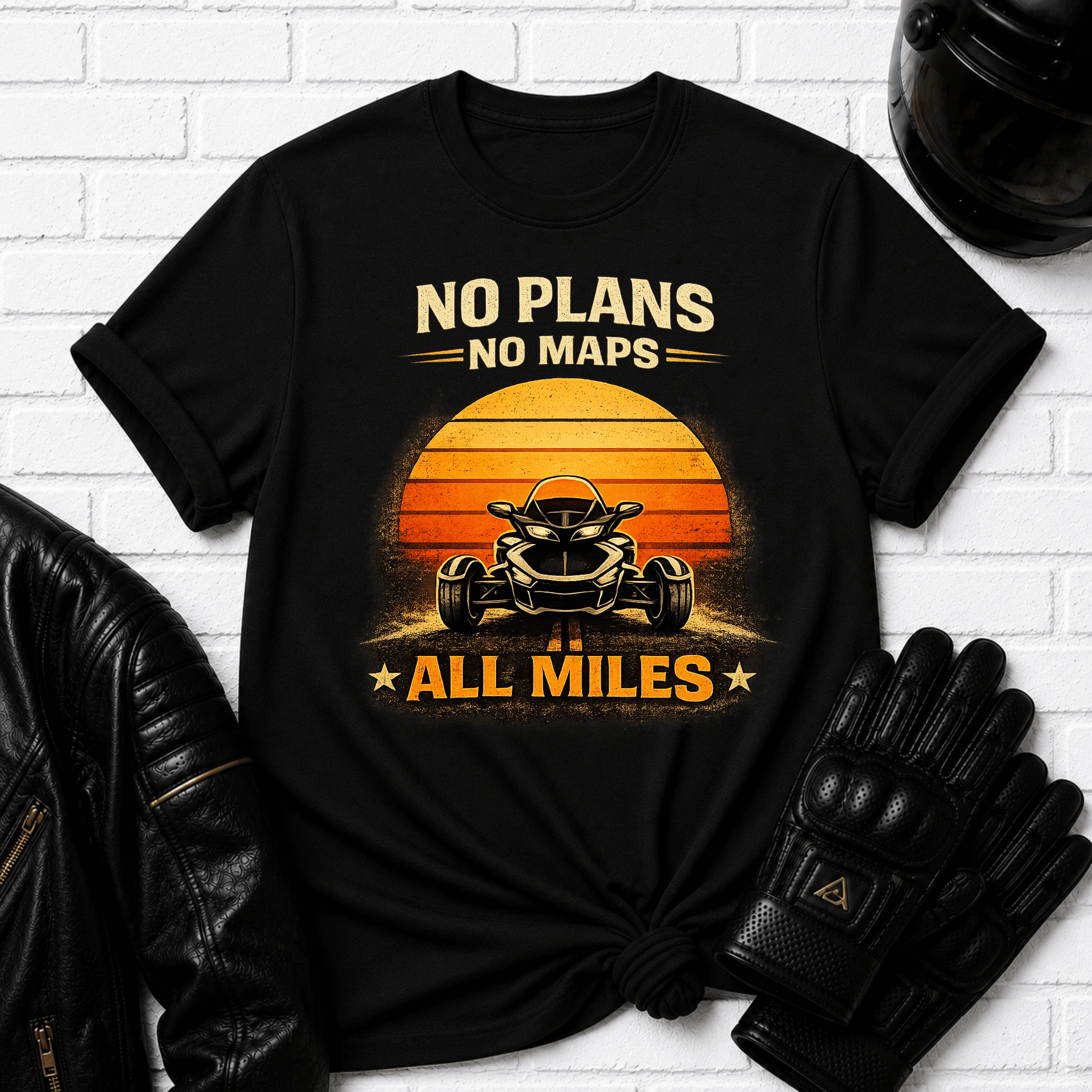 No Plans No Maps All Miles T-Shirt