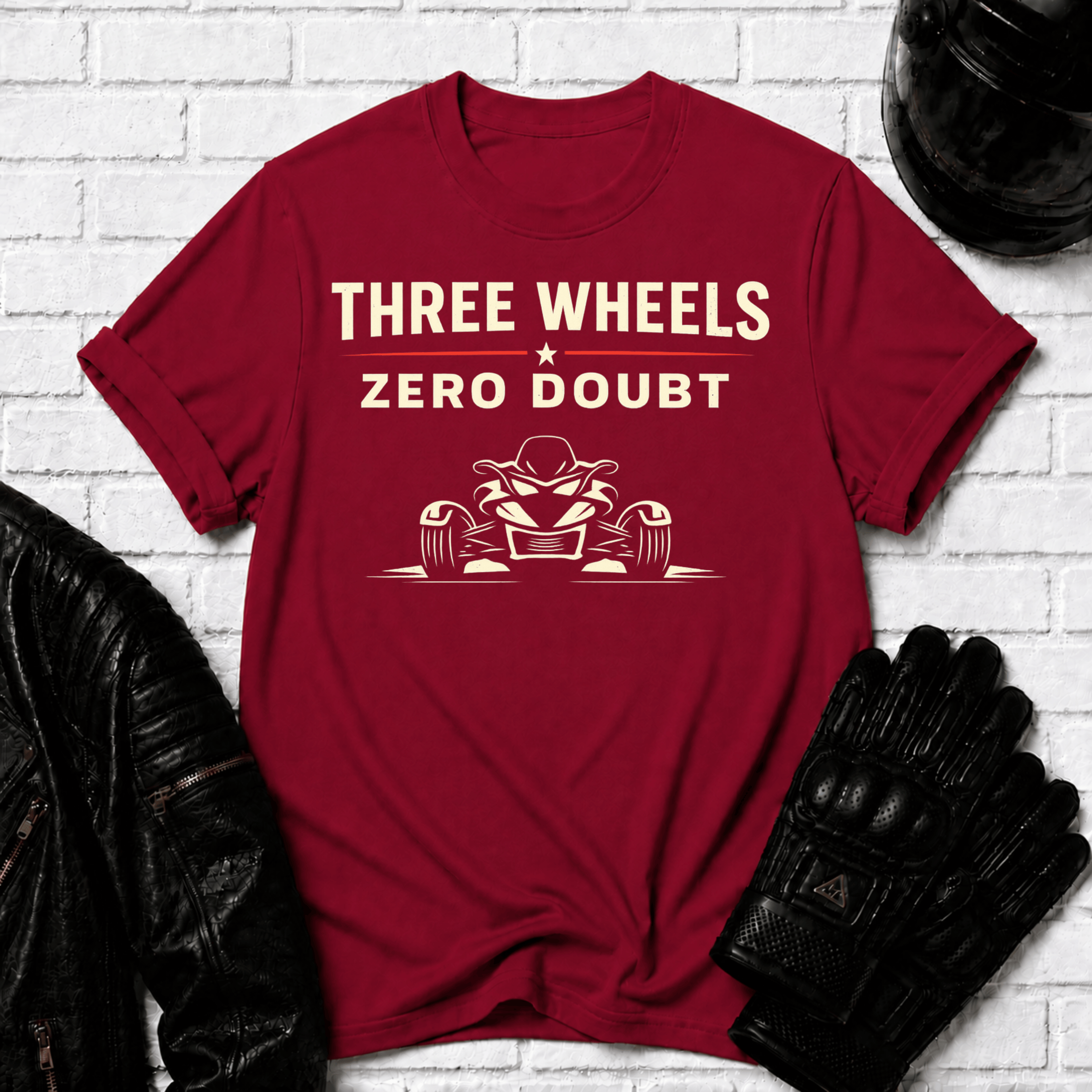 Three Wheels Zero Doubt T-Shirt