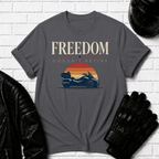 Freedom Doesn't Retire Sunset T-Shirt