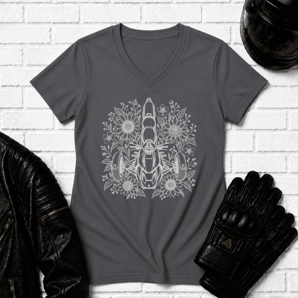 Flower Ryker V Neck T-Shirt