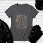 Flower Spyder V Neck T-Shirt